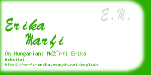 erika marfi business card